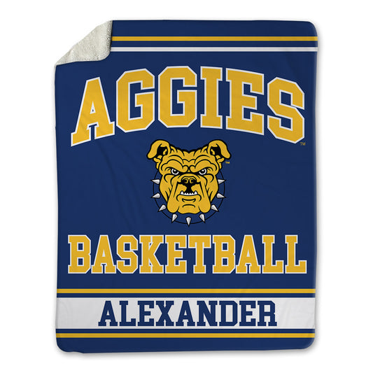 North Carolina A&T - NCAA Women's Basketball : Drew Alexander - Blanket-0