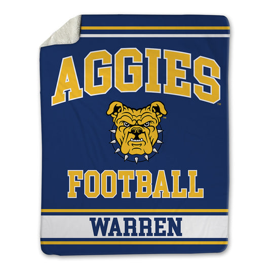 North Carolina A&T - NCAA Football : Jamison Warren - Blanket-0