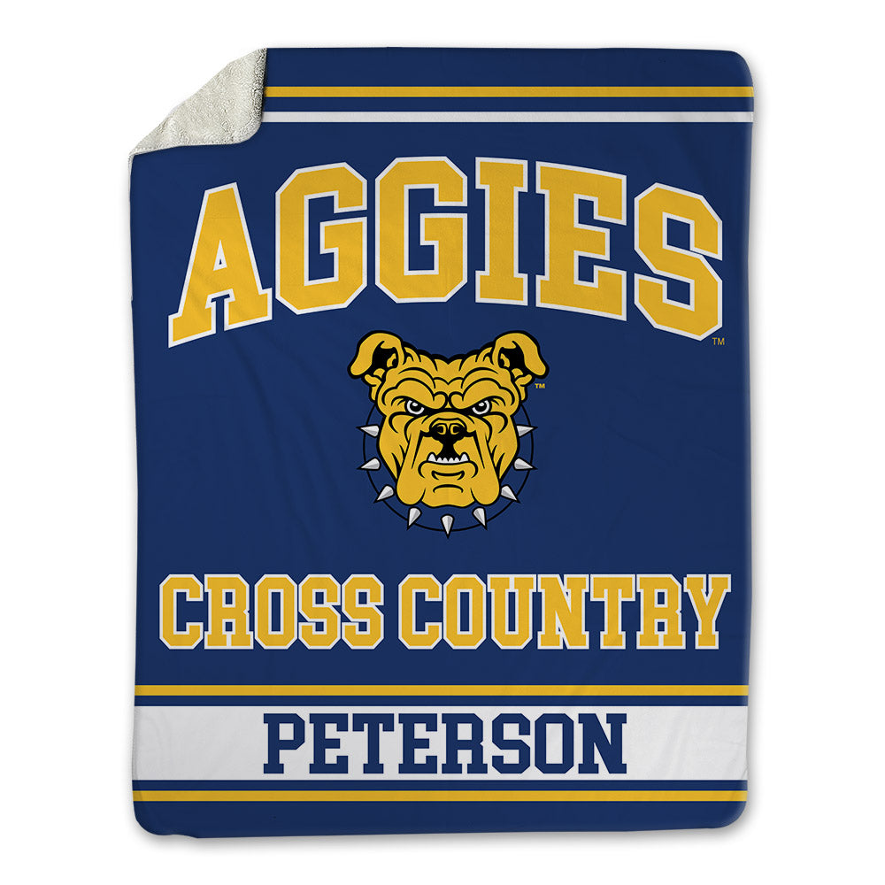 North Carolina A&T - NCAA Men's Cross Country : Demonte Peterson - Blanket-0