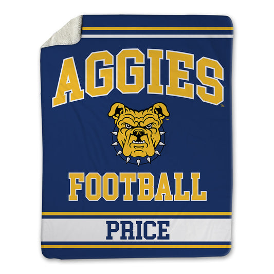 North Carolina A&T - NCAA Football : Chris Price - Blanket-0