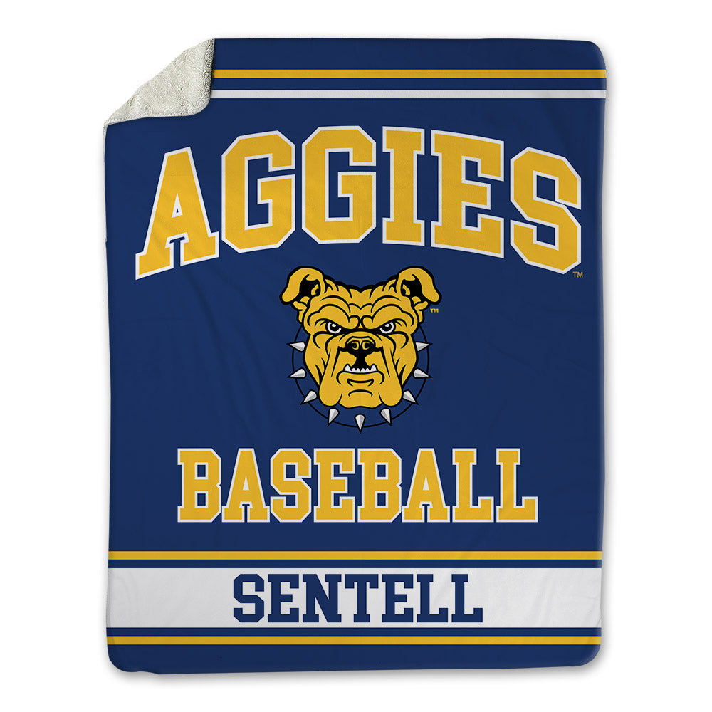 North Carolina A&T - NCAA Baseball : Gavin Sentell - Blanket-0