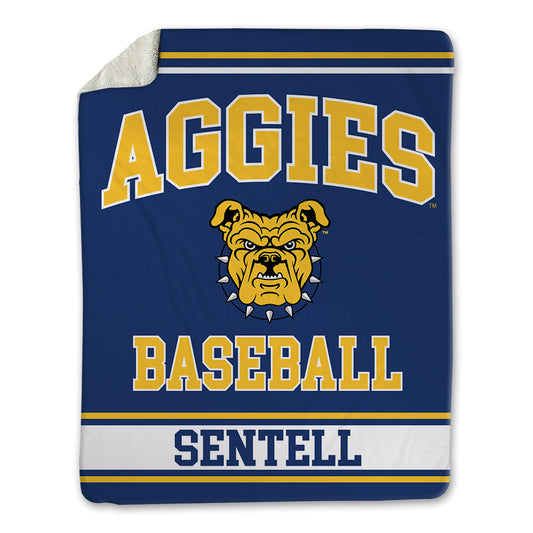 North Carolina A&T - NCAA Baseball : Gavin Sentell - Blanket-0