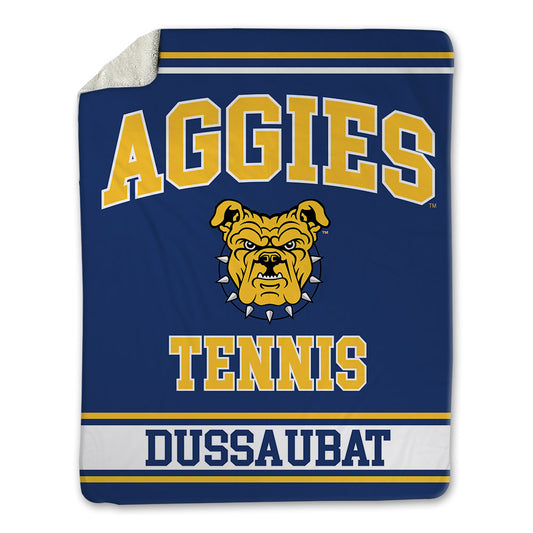 North Carolina A&T - NCAA Men's Tennis : Mathieu Dussaubat - Blanket-0