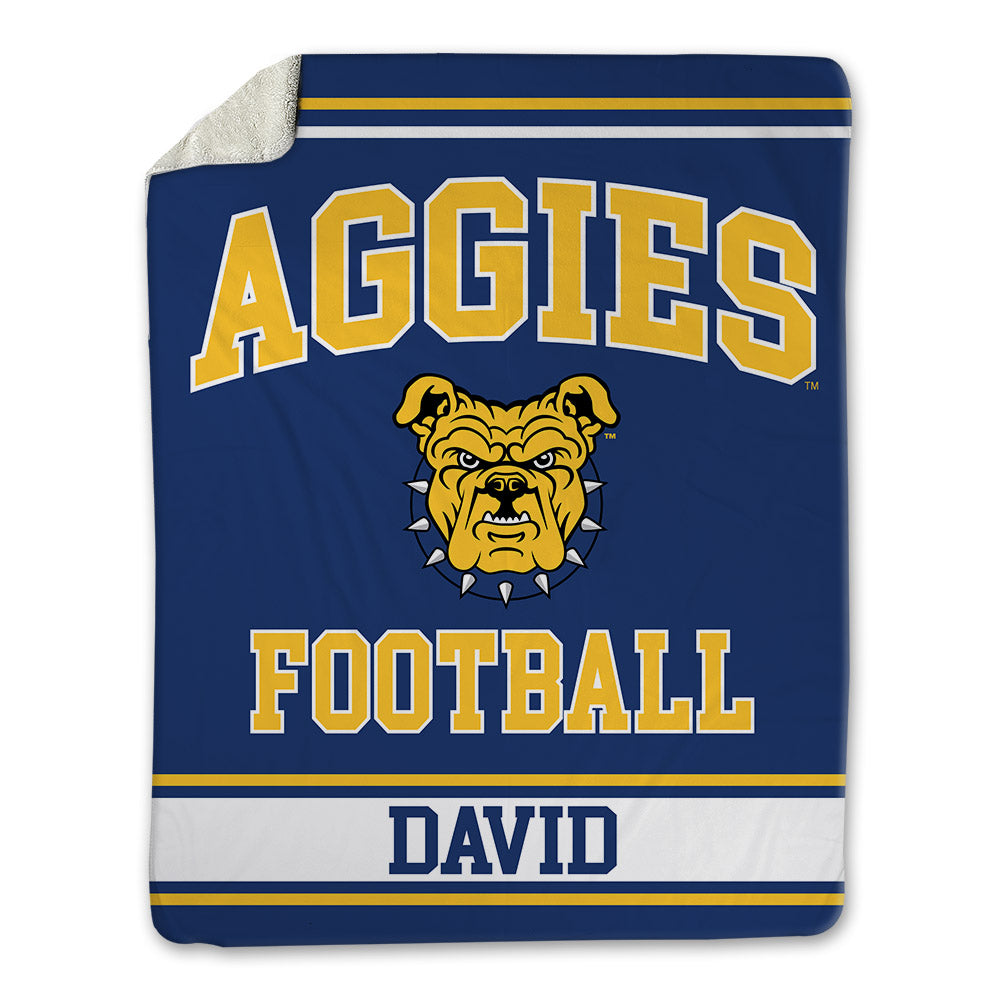 North Carolina A&T - NCAA Football : Mack David - Blanket-0