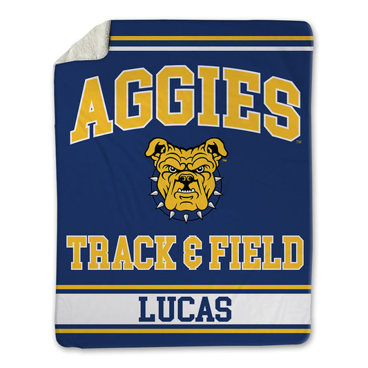 North Carolina A&T - NCAA Men's Track & Field : Kaleb Lucas - Blanket-0