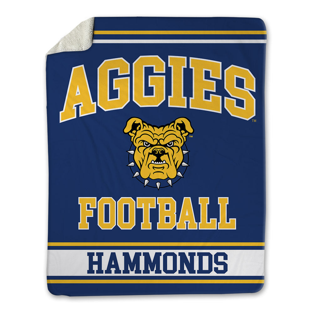 North Carolina A&T - NCAA Football : Tim Hammonds - Blanket-0