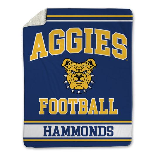 North Carolina A&T - NCAA Football : Tim Hammonds - Blanket-0