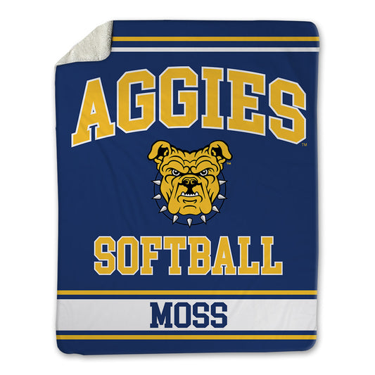 North Carolina A&T - NCAA Softball : Jamari Moss - Blanket-0