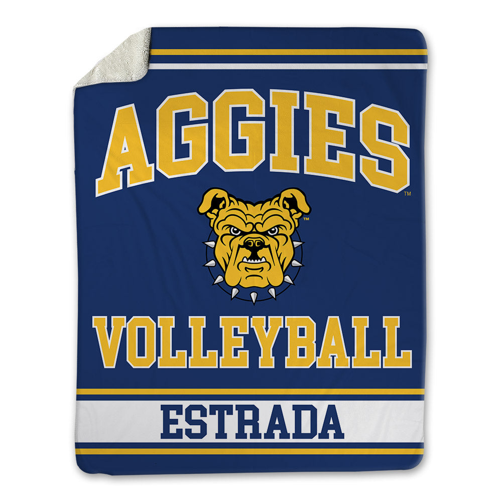 North Carolina A&T - NCAA Women's Volleyball : Valeria Estrada - Blanket-0