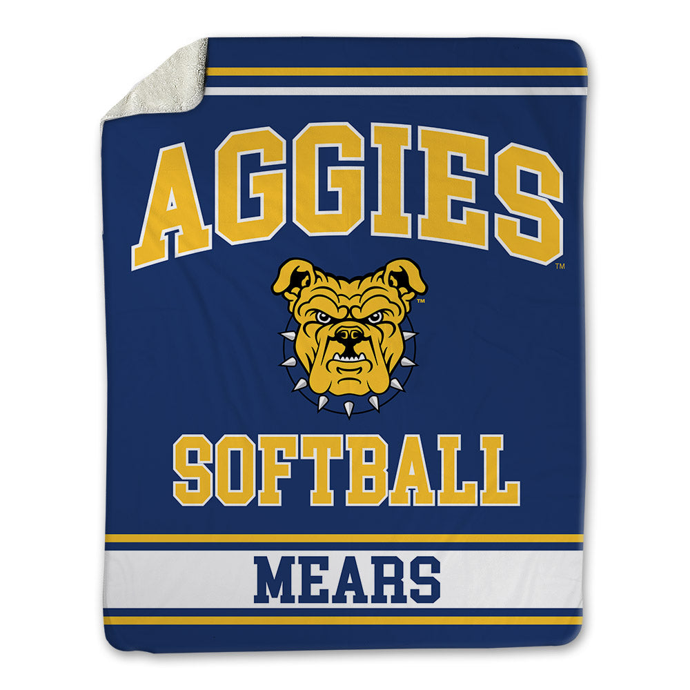 North Carolina A&T - NCAA Softball : Ayanna Mears - Blanket-0