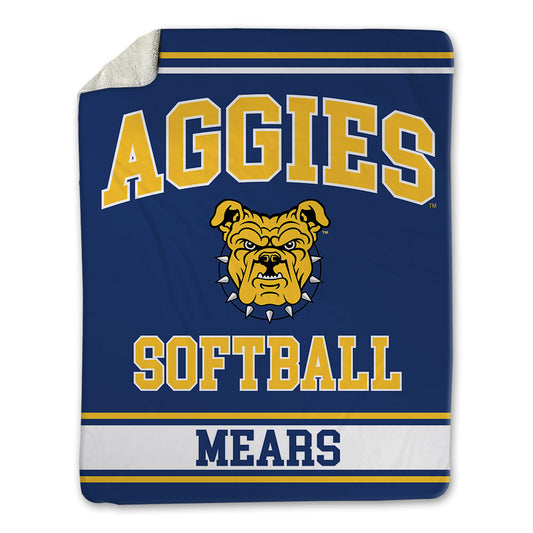 North Carolina A&T - NCAA Softball : Ayanna Mears - Blanket-0