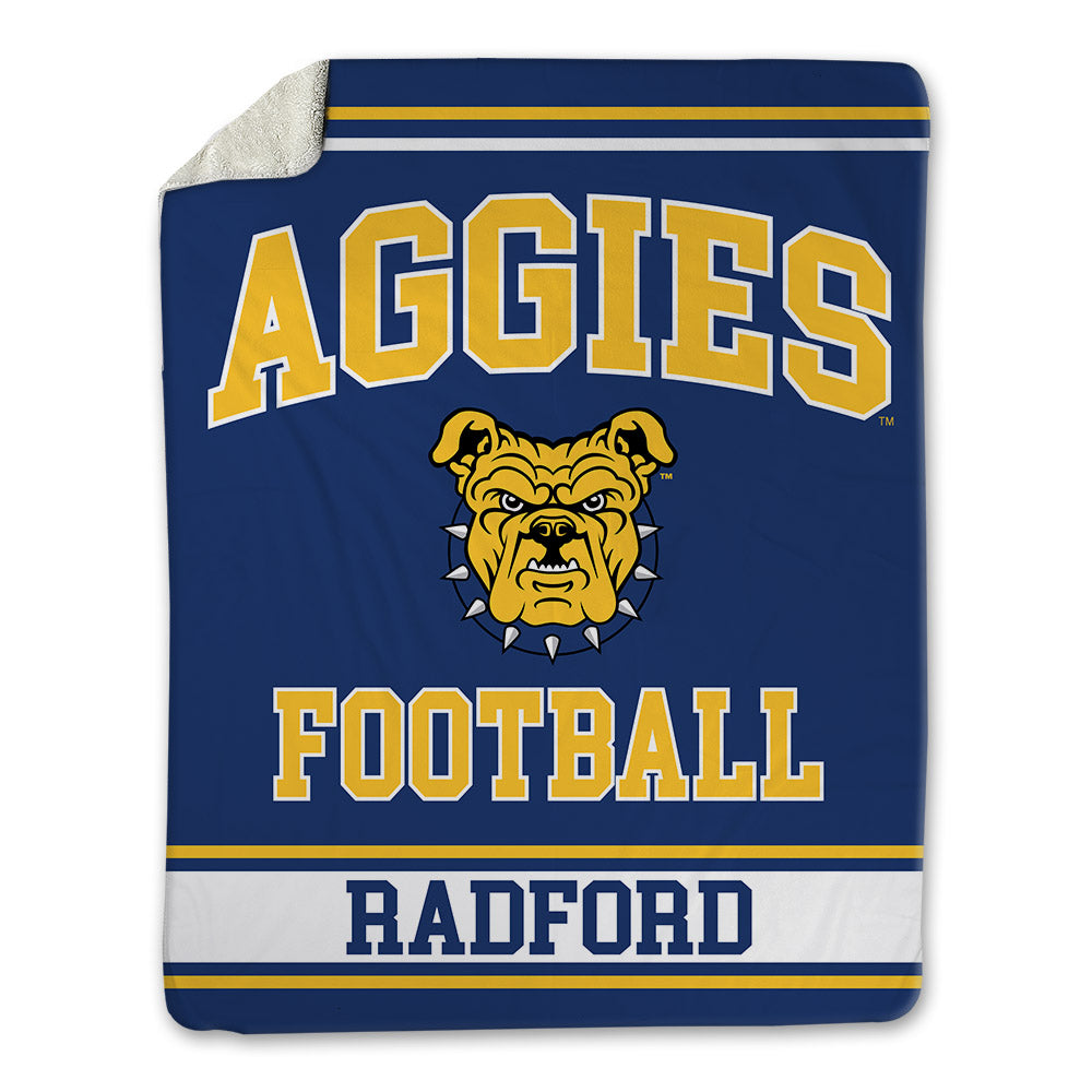 North Carolina A&T - NCAA Football : Terry Radford - Blanket-0