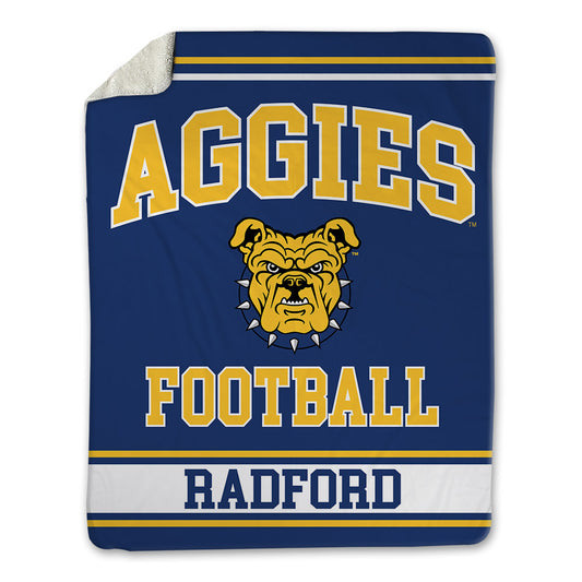 North Carolina A&T - NCAA Football : Terry Radford - Blanket-0