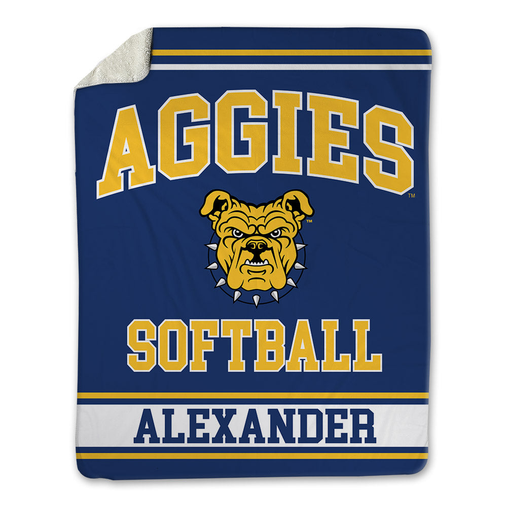 North Carolina A&T - NCAA Softball : Maliyah Alexander - Blanket-0
