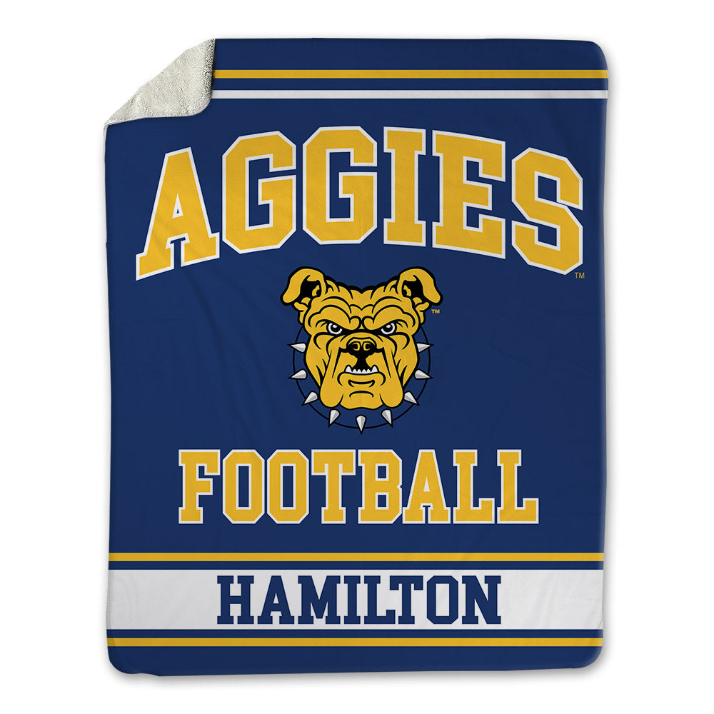 North Carolina A&T - NCAA Football : Willie Hamilton - Blanket-0