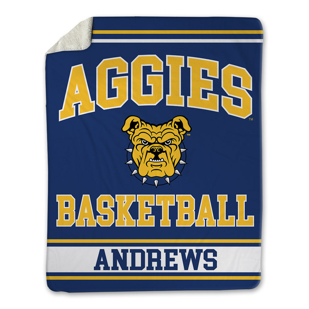 North Carolina A&T - NCAA Women's Basketball : Eva Andrews - Blanket-0
