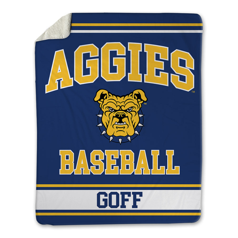North Carolina A&T - NCAA Baseball : Blake Goff - Blanket-0