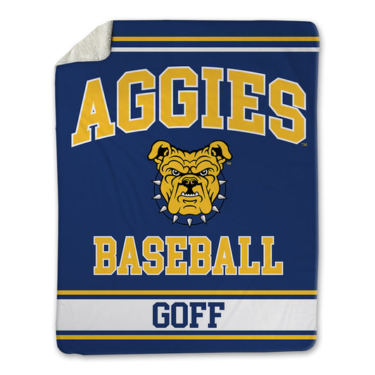 North Carolina A&T - NCAA Baseball : Blake Goff - Blanket-0
