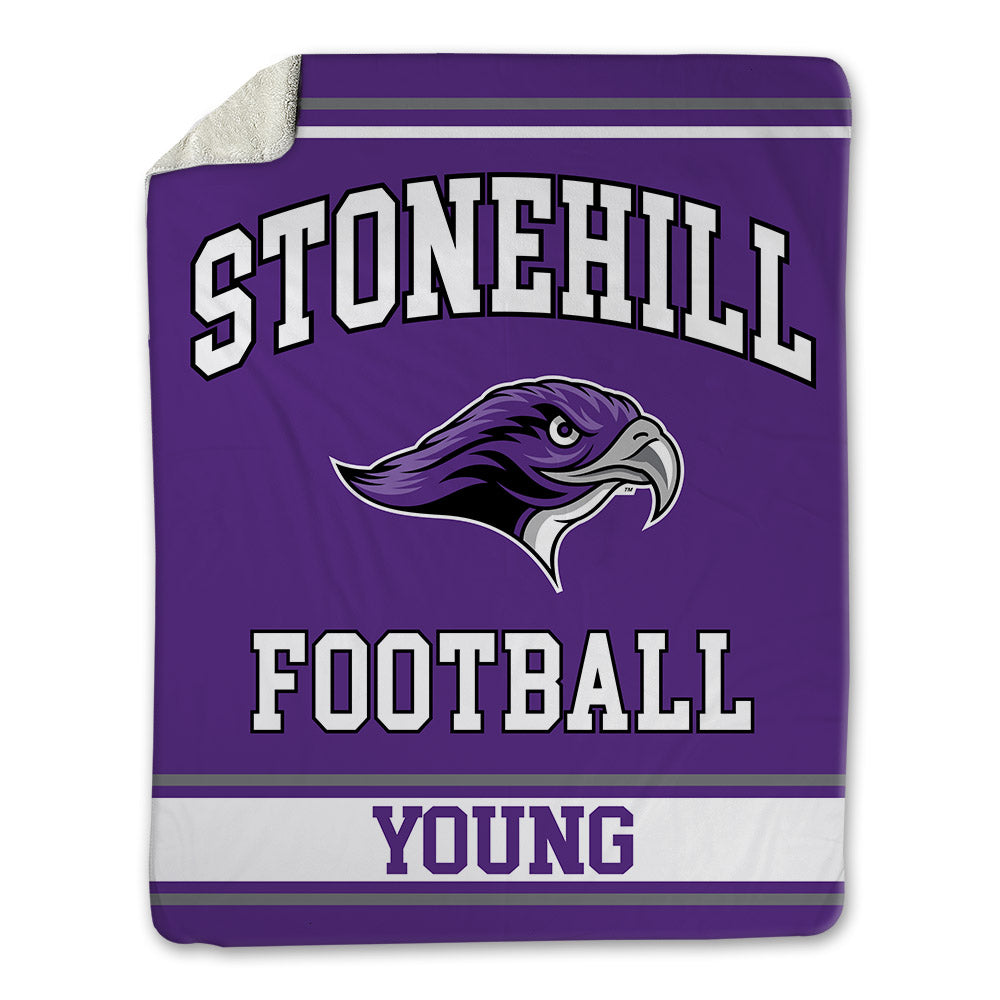 Stonehill - NCAA Football : Tyler Young - Blanket-0