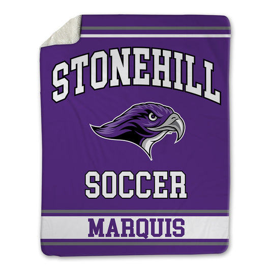 Stonehill - NCAA Men's Soccer : Ethan Marquis - Blanket-0