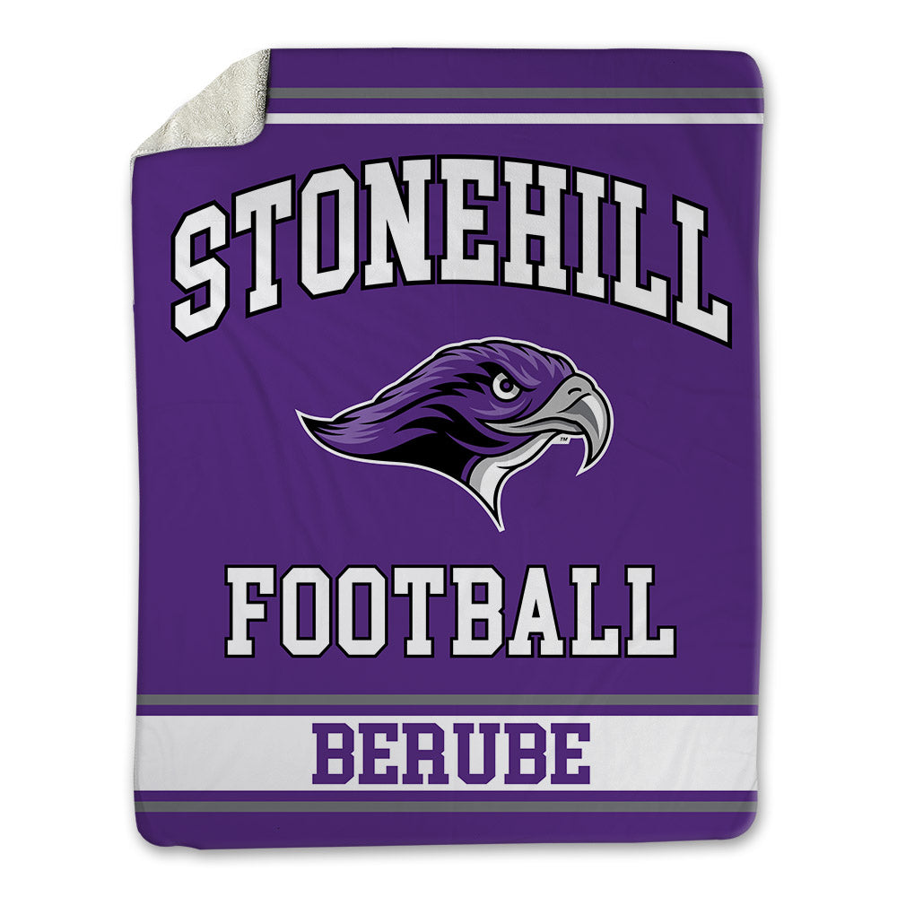 Stonehill - NCAA Football : Brenden Berube - Blanket-0