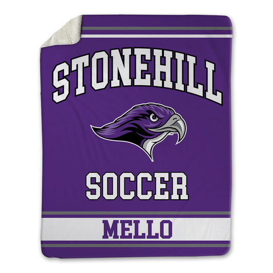 Stonehill - NCAA Men's Soccer : Owen Mello - Blanket-0