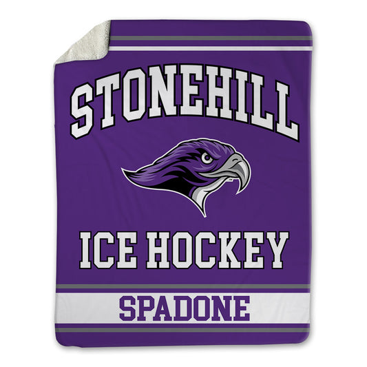 Stonehill - NCAA Women's Ice Hockey : Seina Spadone - Blanket-0