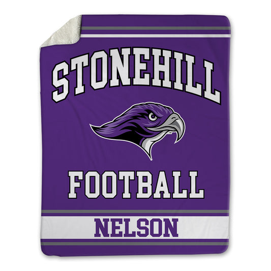 Stonehill - NCAA Football : George Nelson - Blanket-0