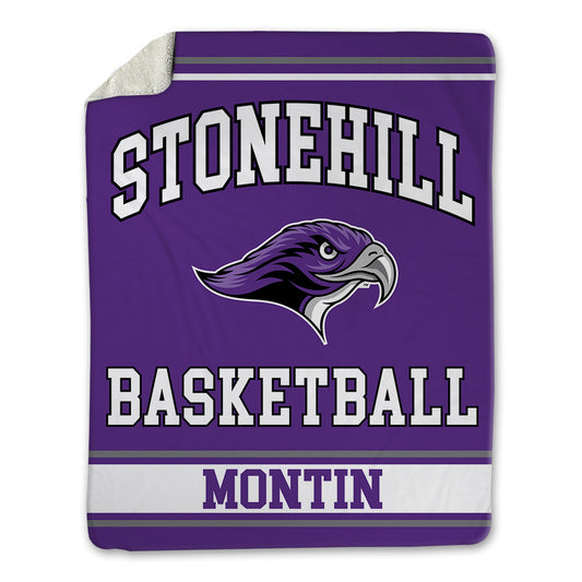Stonehill - NCAA Men's Basketball : Eino Montin - Blanket-0