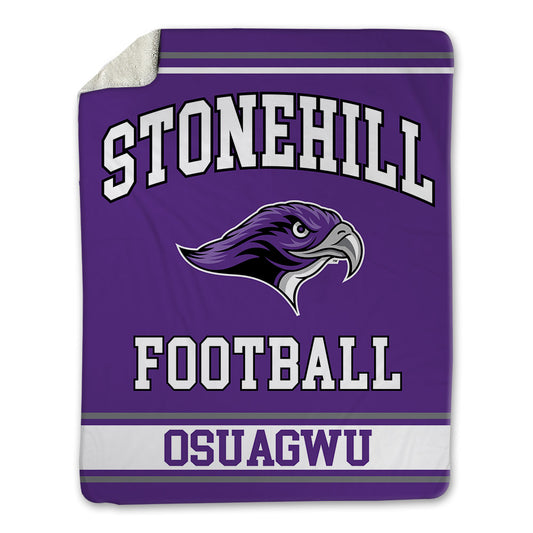 Stonehill - NCAA Football : Joshua Osuagwu - Blanket-0