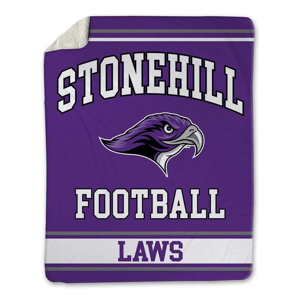 Stonehill - NCAA Football : Langdon Laws - Blanket-0