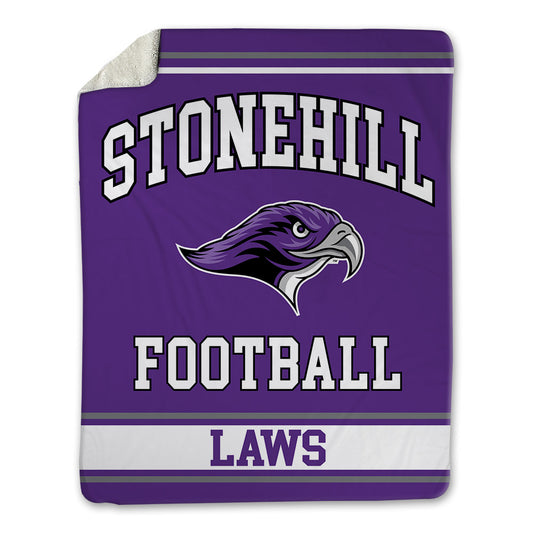 Stonehill - NCAA Football : Langdon Laws - Blanket-0