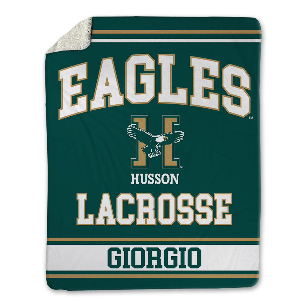 Husson - NCAA Men's Lacrosse : Owen Giorgio - Blanket-0