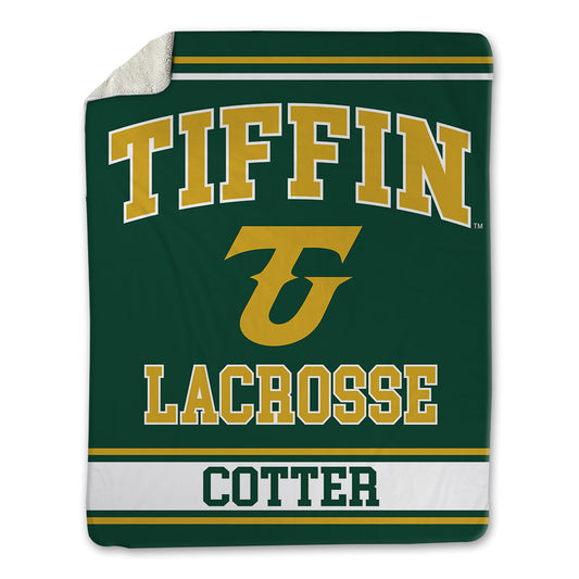 Tiffin - NCAA Men's Lacrosse : Aaron Cotter - Blanket-0