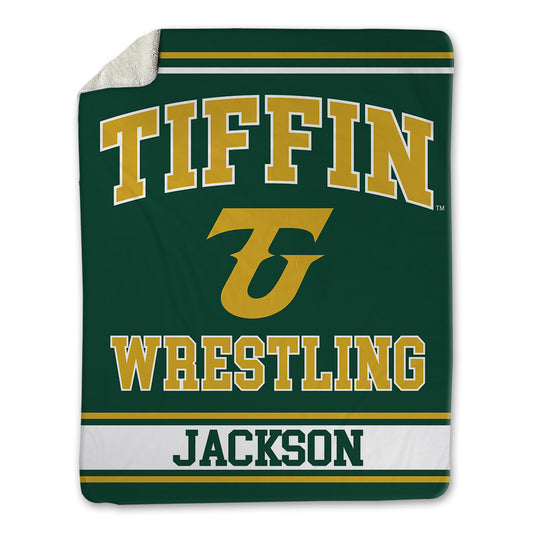 Tiffin - NCAA Wrestling : Jacob Jackson - Blanket-0