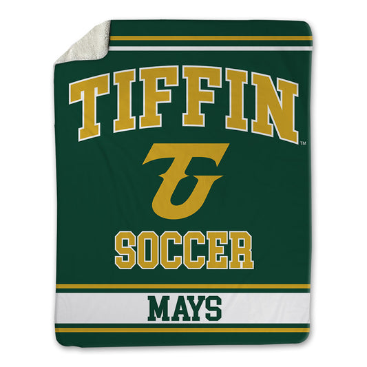 Tiffin - NCAA Men's Soccer : Jordan Mays - Blanket-0