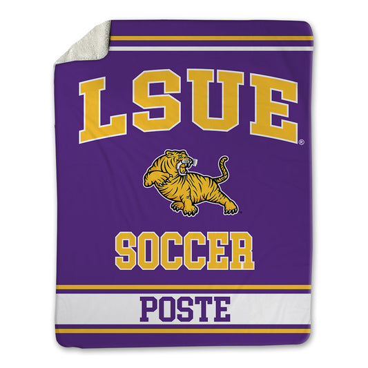 LSUE - NCAA Women's Soccer : Emily Poste - Blanket-0