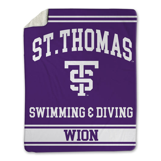 UST - NCAA Men's Swimming & Diving : John Wion - Blanket-0