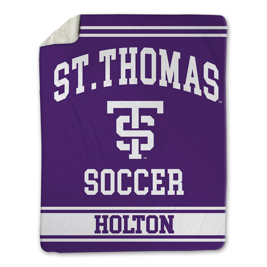 UST - NCAA Men's Soccer : Charlie Holton - Blanket-0