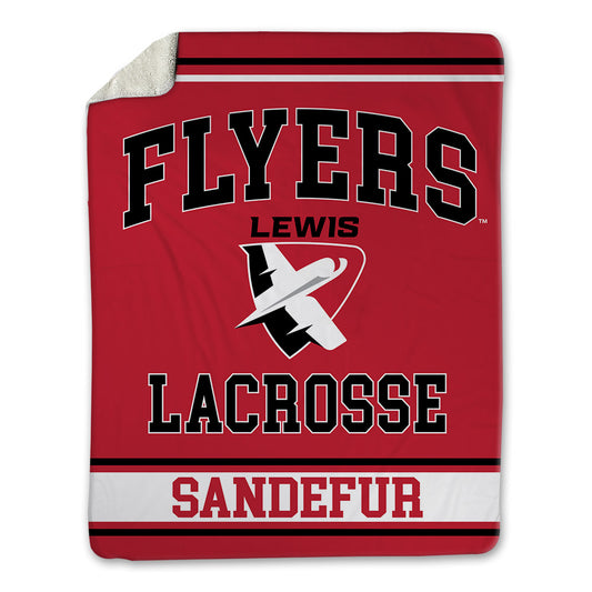 Lewis - NCAA Women's Lacrosse : Samantha Sandefur - Blanket-0