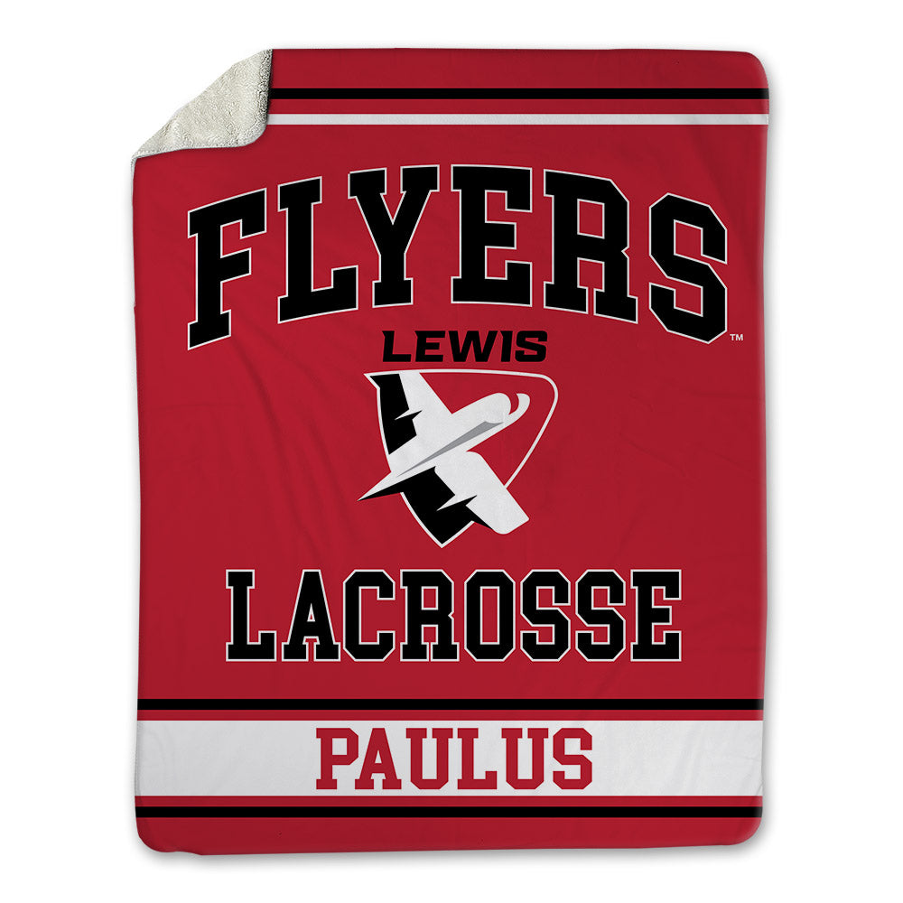 Lewis - NCAA Men's Lacrosse : Riley Paulus - Blanket-0