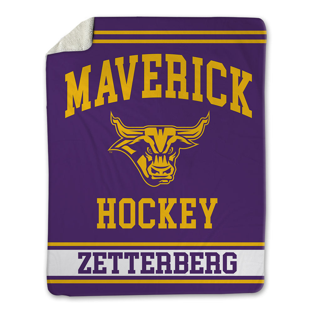 Minn. St. - NCAA Men's Ice Hockey : Alex Zetterberg - Blanket-0
