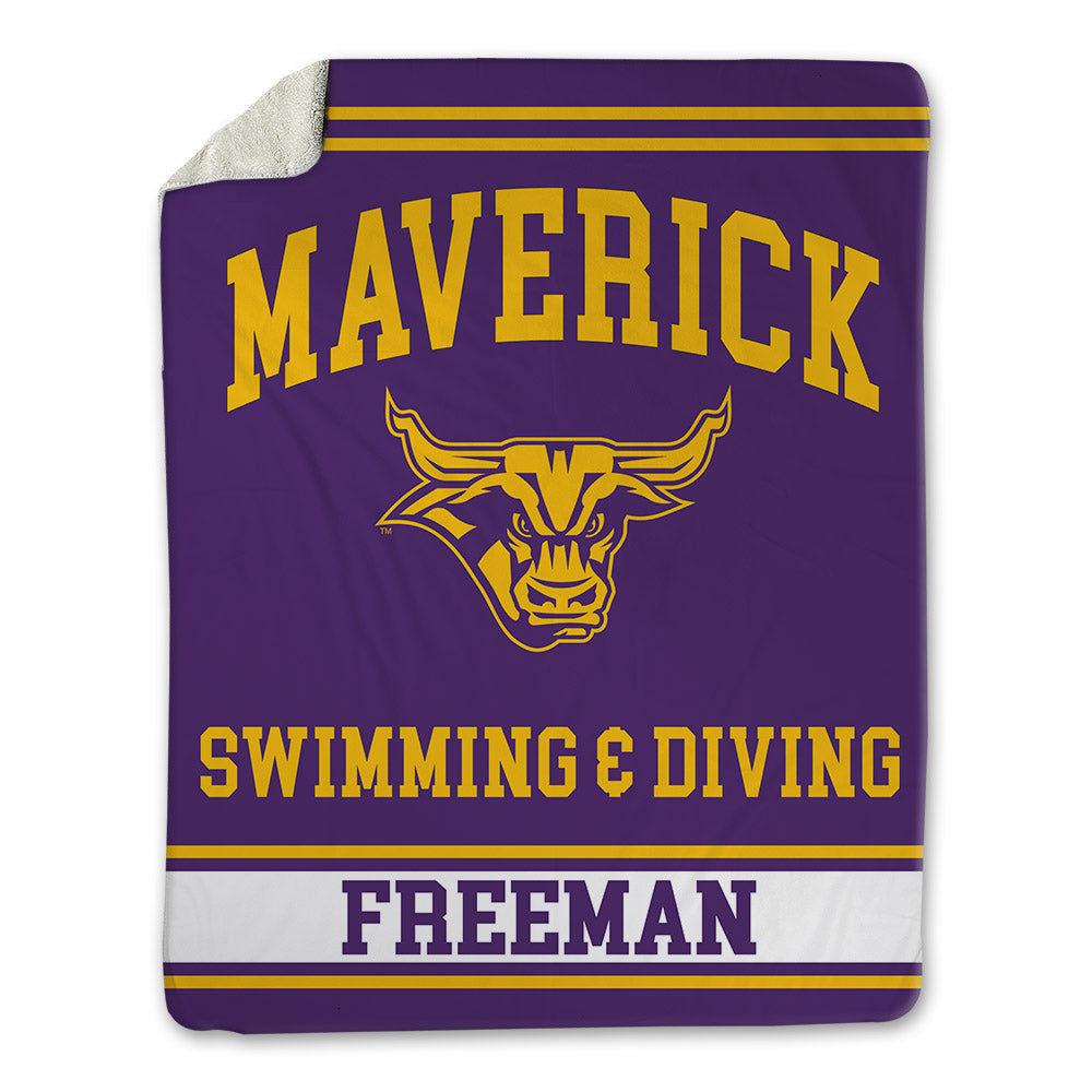 Minn. St. - NCAA Women's Swimming & Diving : Nat Freeman - Blanket-0