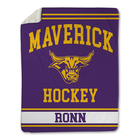 Minn. St. - NCAA Men's Ice Hockey : Jordan Ronn - Blanket-0