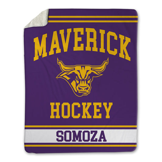 Minn. St. - NCAA Men's Ice Hockey : Ean Somoza - Blanket-0