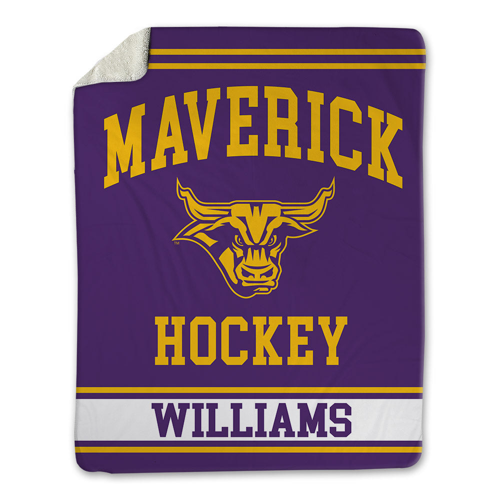 Minn. St. - NCAA Men's Ice Hockey : Finlay Williams - Blanket-0