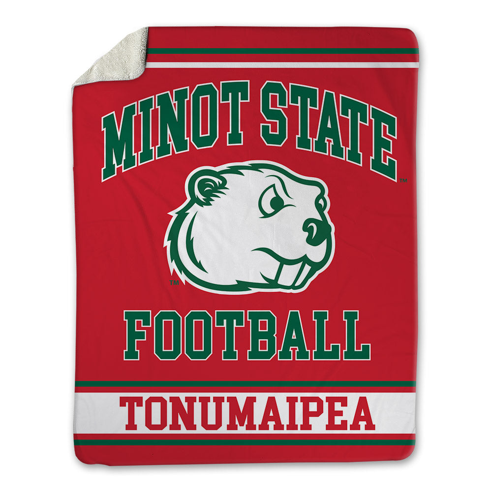 Minot State - NCAA Football : Mahonri Tonumaipea - Blanket-0