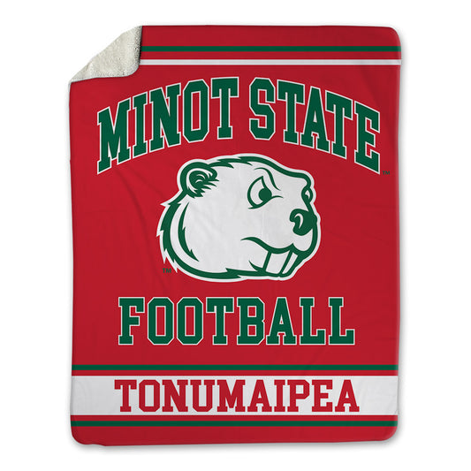 Minot State - NCAA Football : Mahonri Tonumaipea - Blanket-0