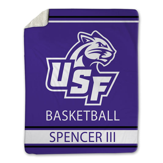 Sioux Falls - NCAA Men's Basketball : James Spencer III - Blanket-0