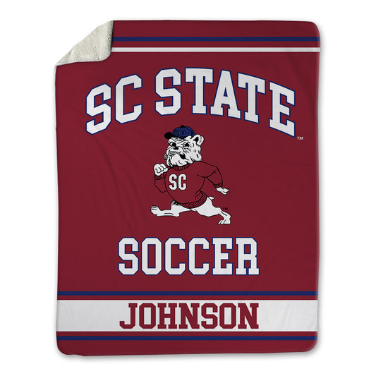 SCSU - NCAA Women's Soccer : Kamora Johnson - Blanket-0